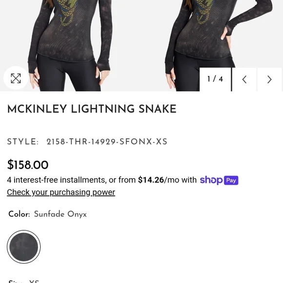 Lauren Moshi Thermal Lightening Snake mckinley - Picture 5 of 15